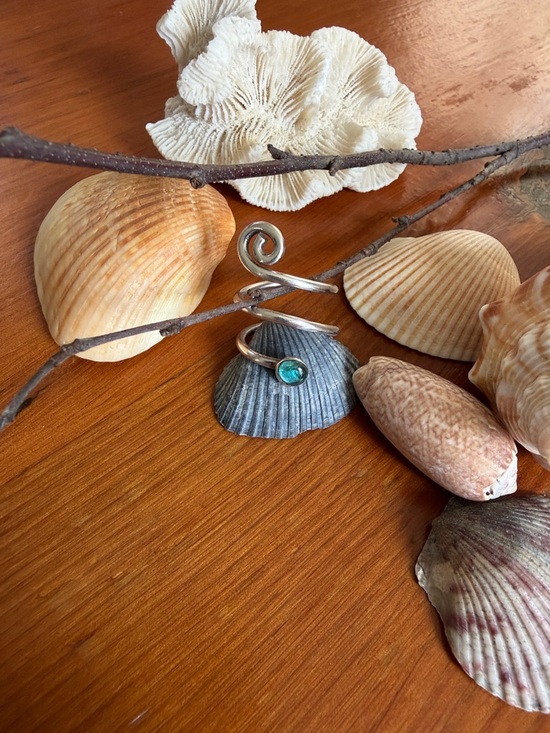 handmade in mexico Jewelry - Spiral ring-ADJUSTABLE